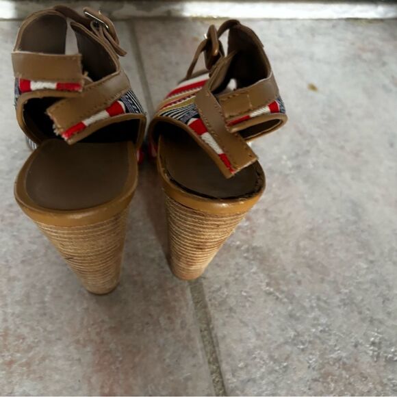 Hermes handbag design heels multicolor sandals SEMELLE CUIR Ankle Strap Shoes - Picture 6 of 8